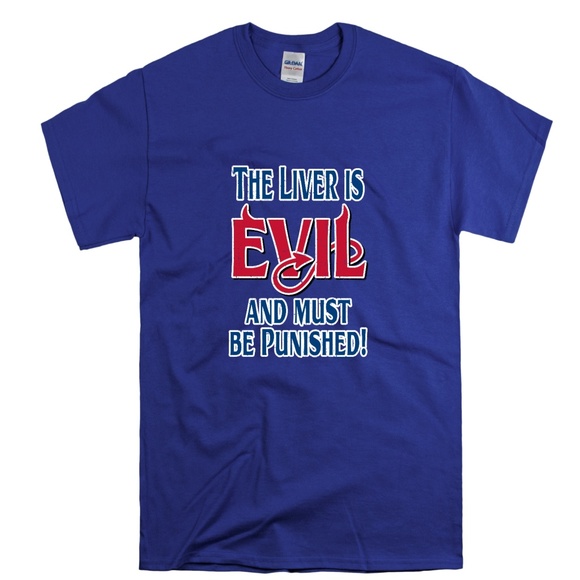 The Liver Is Evil TShirt - Picture 1 of 1